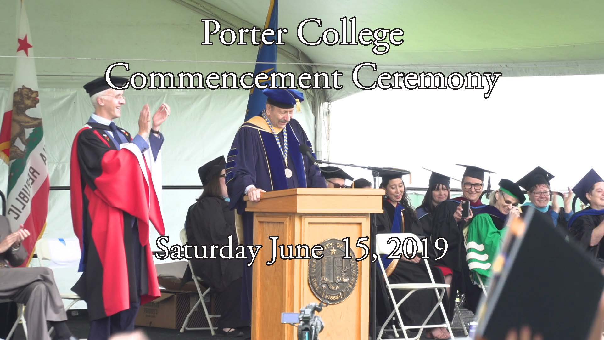 Provost and Chancellor Conferring the Degree